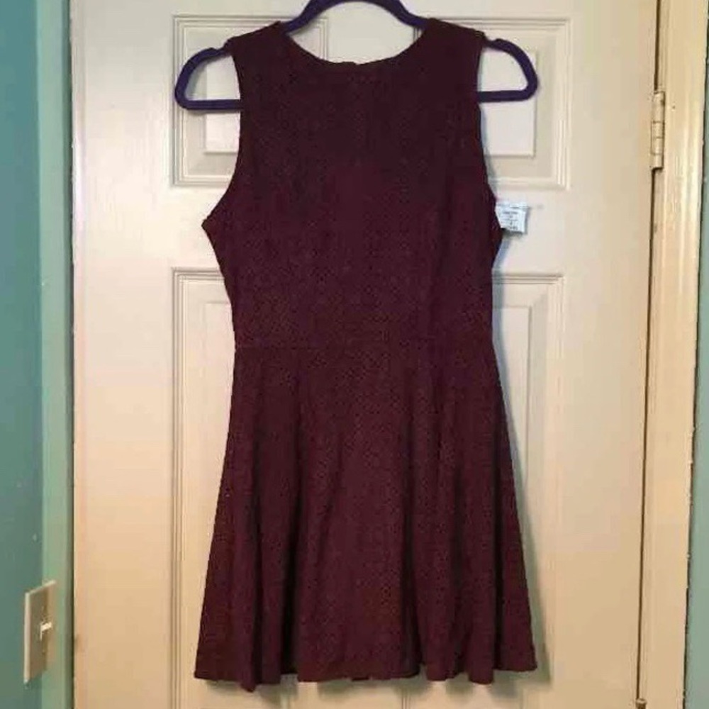 Purple mini dress